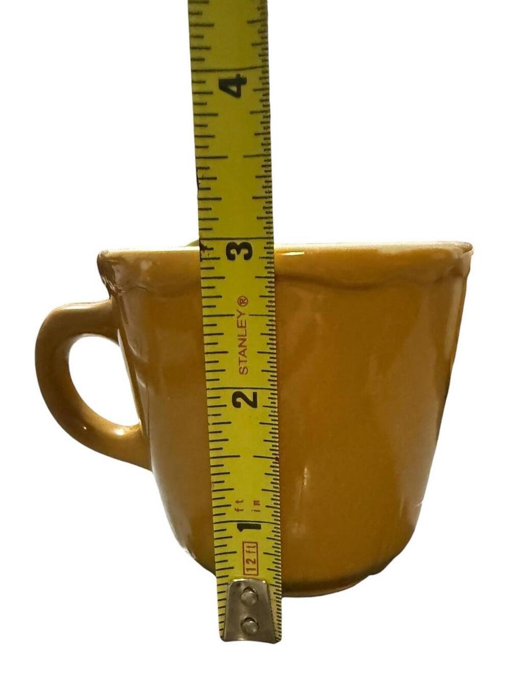Vintage Homer Laughlin TB-11 Yellow Restaurant Ware Coffee Mug USA Diner - Picture 6 of 9